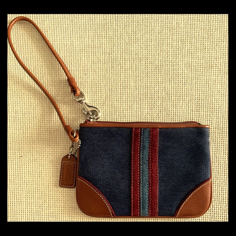 Coach Blue Jean Wristlet